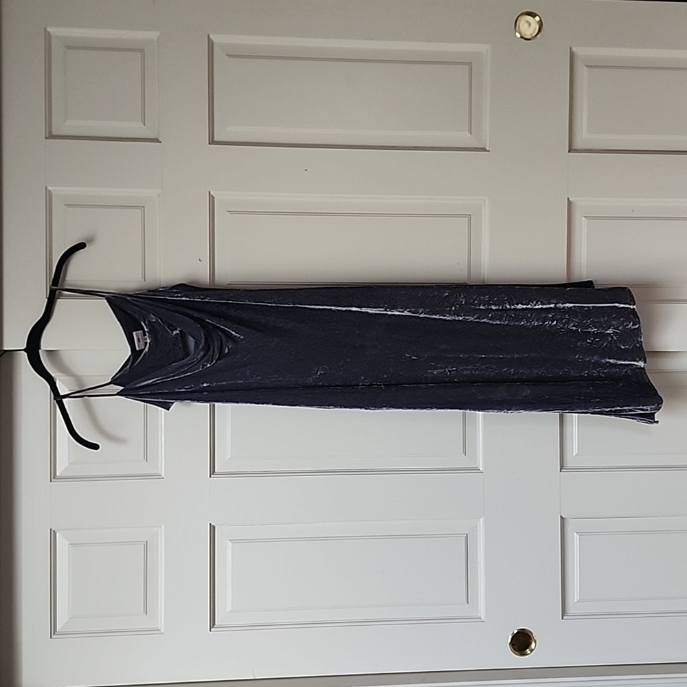 Adriano Goldschmied Gia Velvet Cowl Neck Slip Dress - Picture 2 of 5